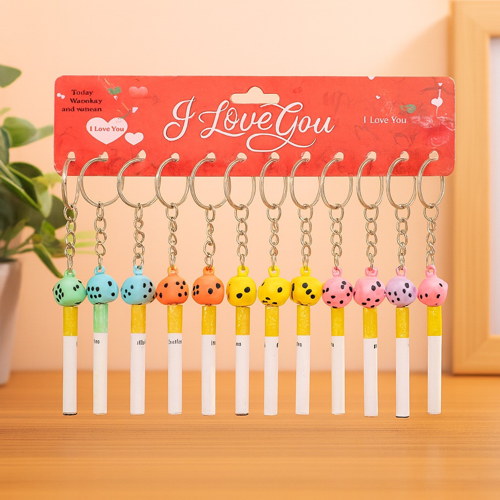 Love Dice Cigarette Keychain