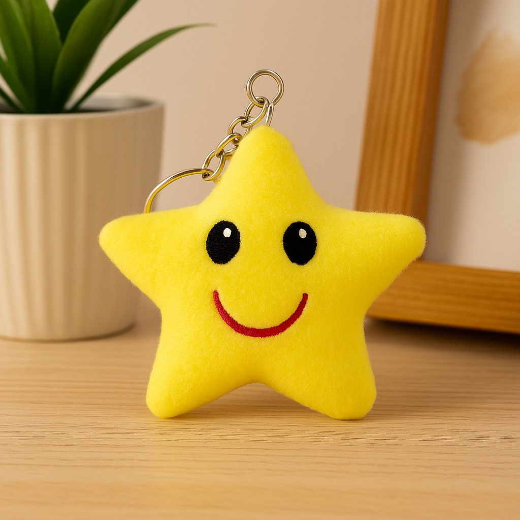 Happy Star Keychain ( SET-3)