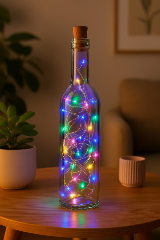 Cork-Top LED Fairy Lights