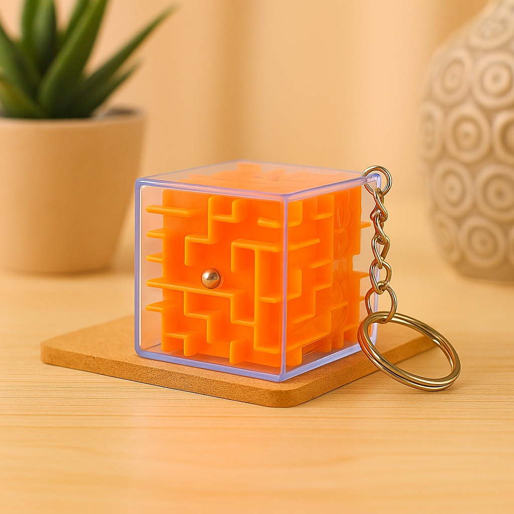 Maze Puzzle Keychain Cube (SET-3)