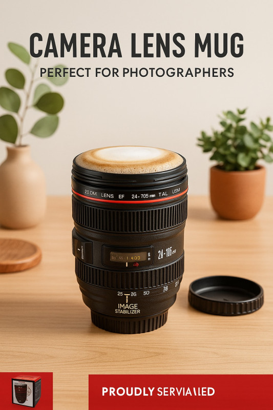 Click & Sip Camera Lens Mug