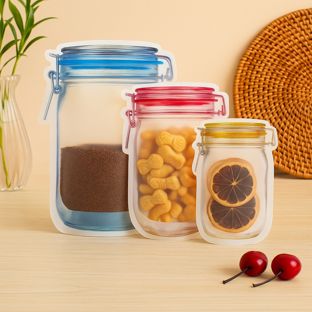 Mason Jar Bags (Set of 3)