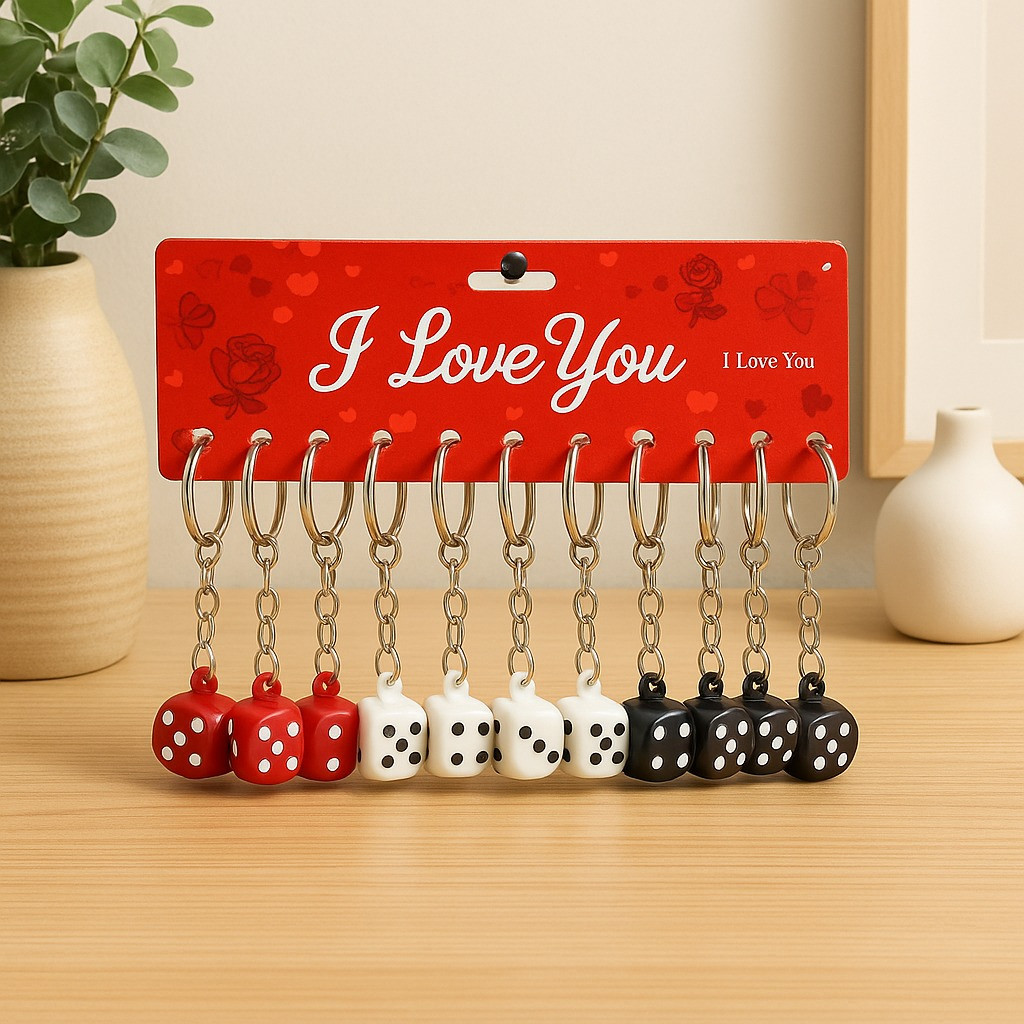Dice Keychain