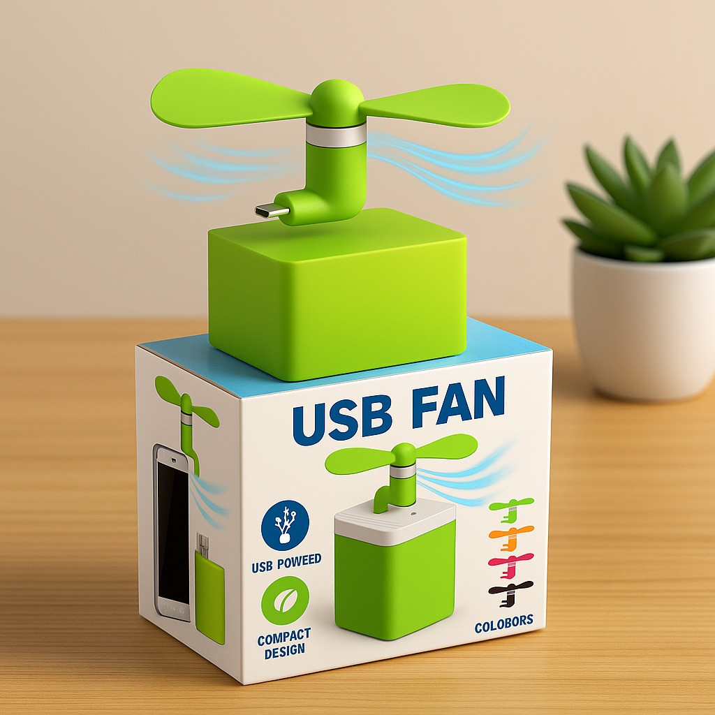 USB Mini Fan – Portable Mobile & Power Bank Fan