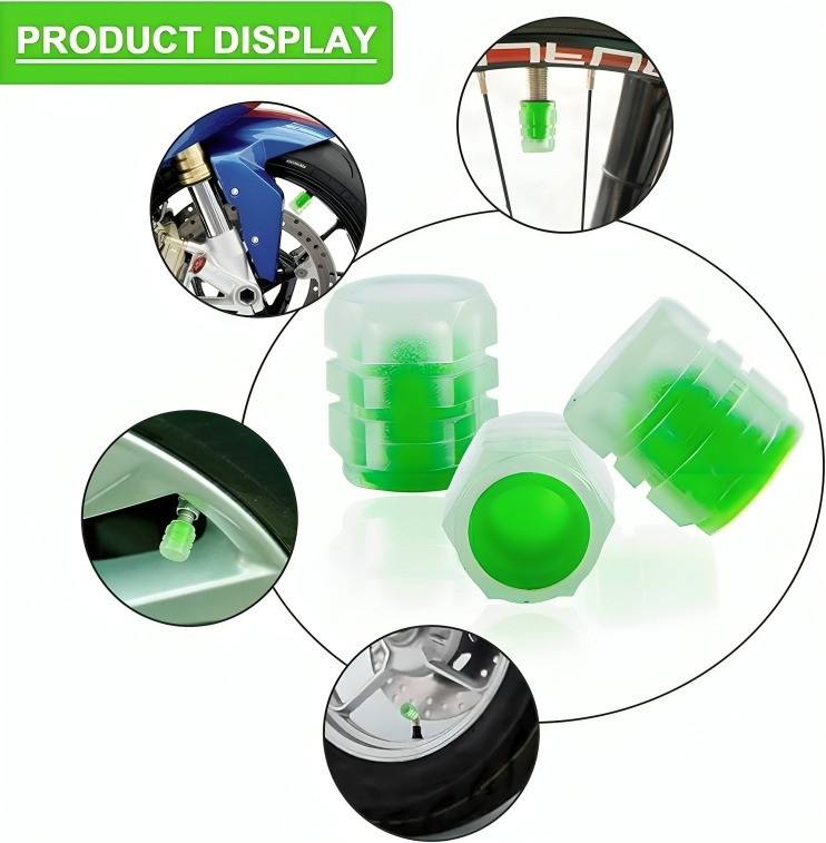 Fluorescent Tire Valve Caps